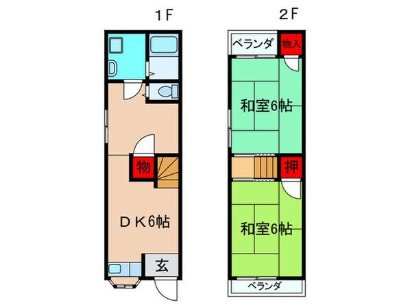 船橋本町２丁目貸家の物件間取画像